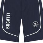 Younger Boys Navy Blue Logo Shorts, 1, hi-res