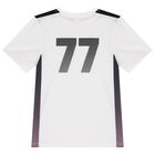 Boys White Logo T-Shirt, 1, hi-res