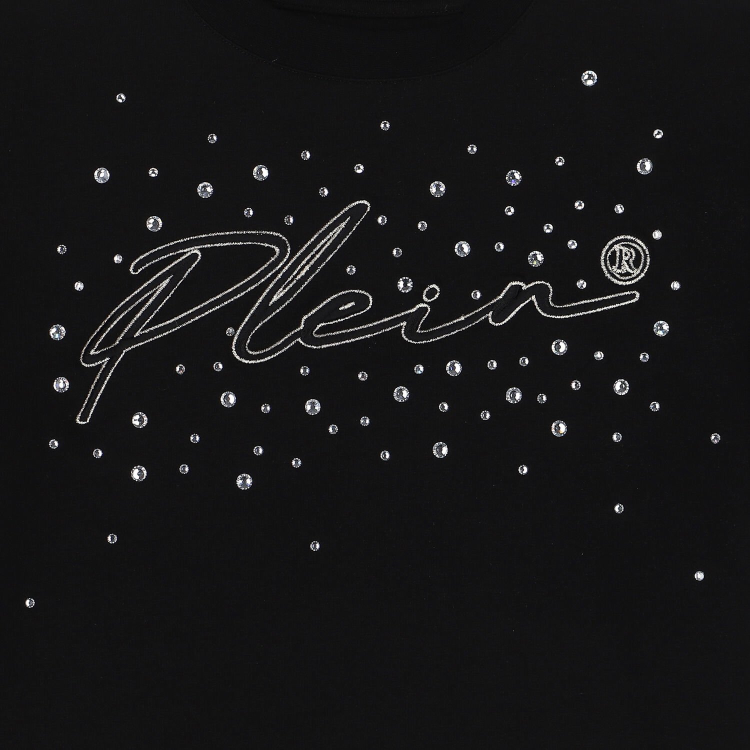 تيشيرت بشعار الماس باللون الاسود, 1, hi-res