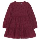 Girls Red Bow & Dot Tulle Dress, 2, hi-res