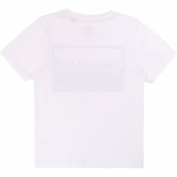 Boys White & Black Logo T-Shirt