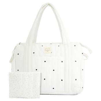 White Dots Baby Changing Bag ( 27cm )