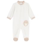 Ivory & Beige Babygrow, 1, hi-res