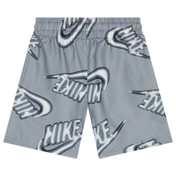 Boys Grey Logo Shorts