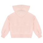 Girls Pink Logo Hooded Zip Up Top, 1, hi-res