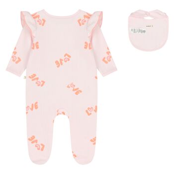 Baby Girls Pink Babygrow Gift Set