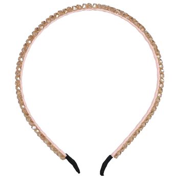 رابطه رأس للبنات مزينه بالماس باللون الذهبي , 3 رابطه رأس للبنات مزينه بالماس باللون الذهبي