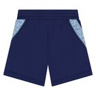 Younger Boys Blue Logo Shorts Set, 1, hi-res