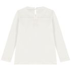 Girls Ivory & Red Bow Skirt Set, 1, hi-res