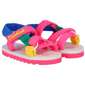 Girls Multicoloured Velcro Sandals
