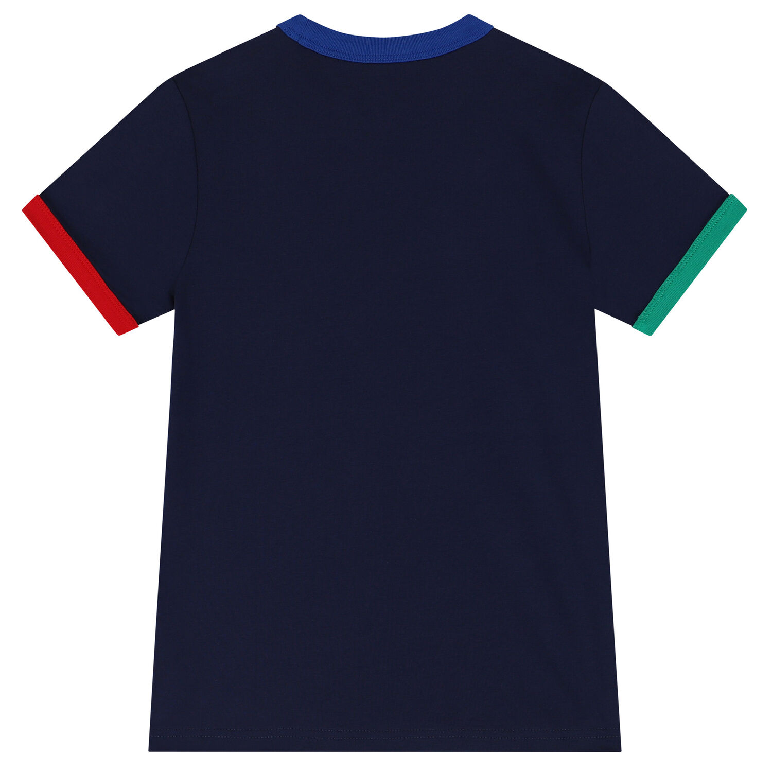 تيشيرت أولاد بالشعار باللون الكحلى, 2, hi-res