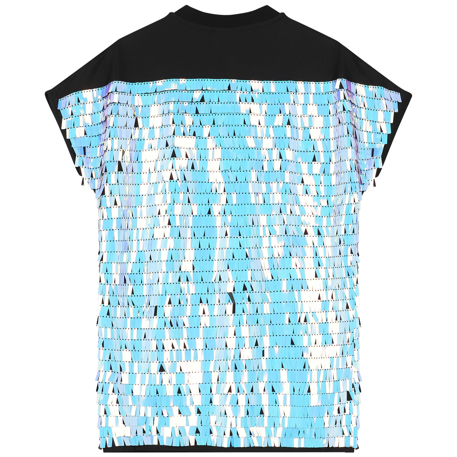 فستان مزين بالترتر باللون الأسود , 1, hi-res