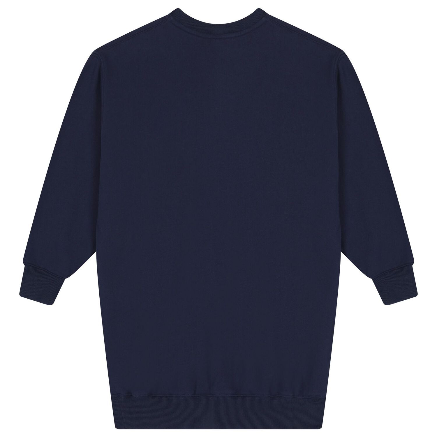 Girls Navy Blue Polo Bear Sweatshirt Dress, 1, hi-res image number null