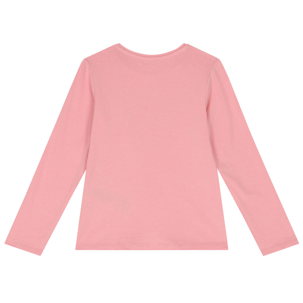 Buy Lucky Brand kids girl graphic long sleeve top pink Online