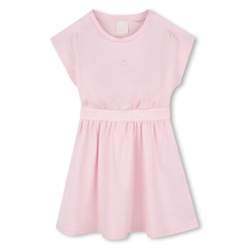 Girls Pink Logo Dress