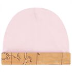 Baby Girls Pink & Beige Geo Map Babygrow Gift Set, 2, hi-res