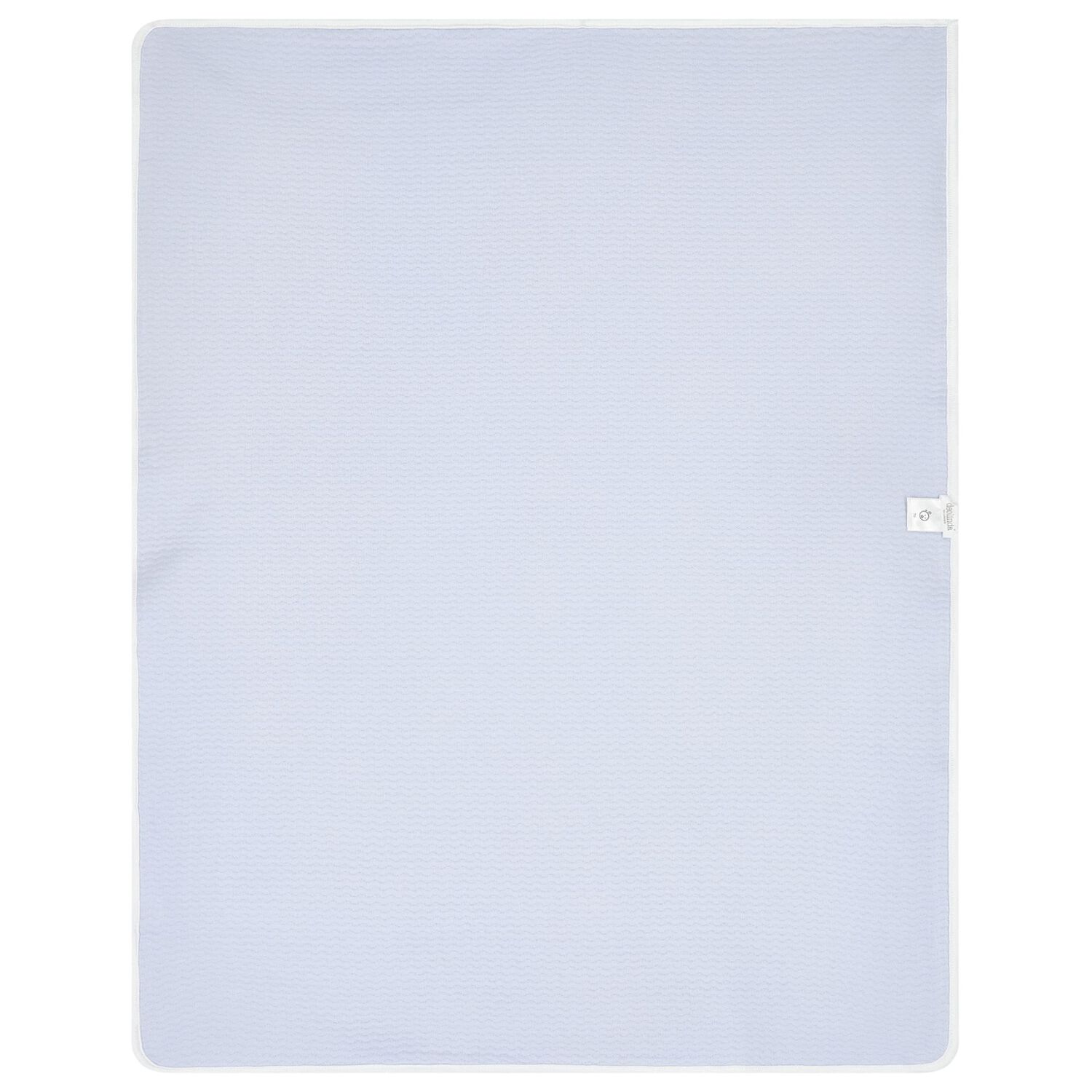 Baby Boys Blue Teddy Bear & Heart Blanket, 1, hi-res image number null