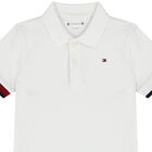 Baby Boys White Logo Polo Shirt, 1, hi-res