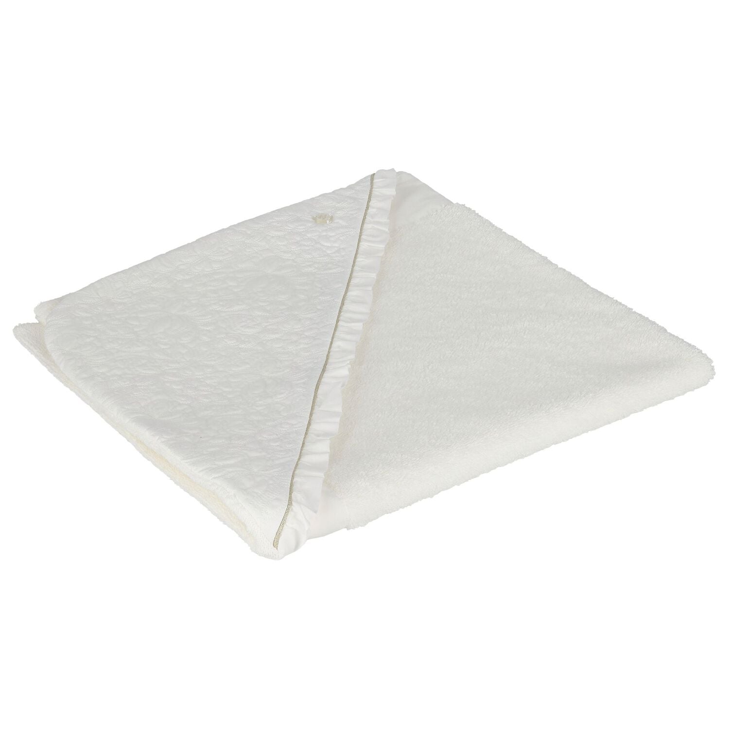 Ivory & Gold D&eacute;licatess  Baby Hooded Towel, 1, hi-res