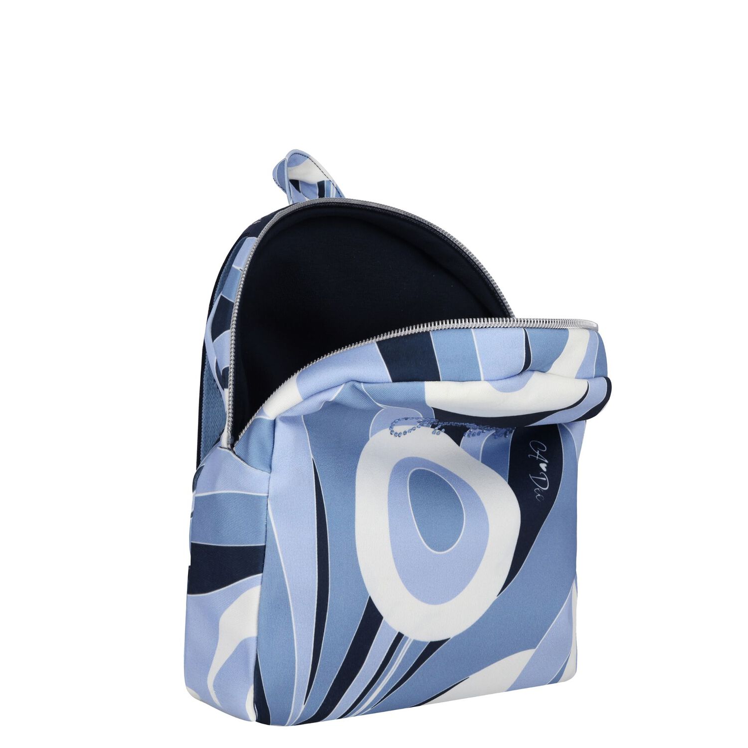 Girls Blue & Ivory Swirl Backpack, 1, hi-res image number null