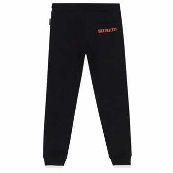 Boys Black Logo Joggers