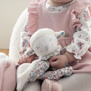 Ivory & Pink Sheep Doudou Comforter