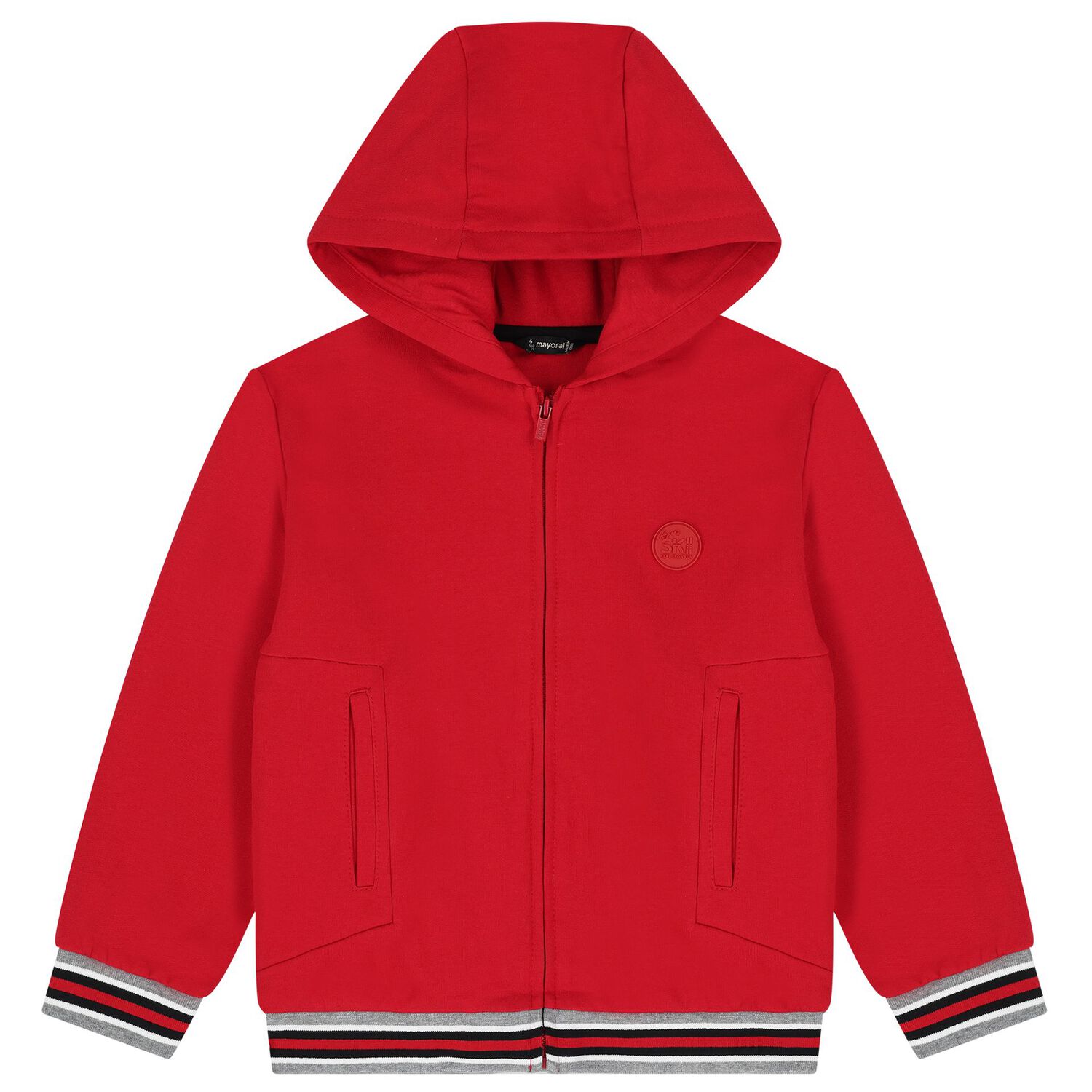 Boys Red, Black & Grey Tracksuit ( 3 Piece ), 1, hi-res