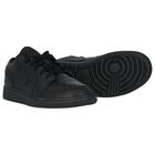 Black Air Jordan 1 Low Trainers, 1, hi-res