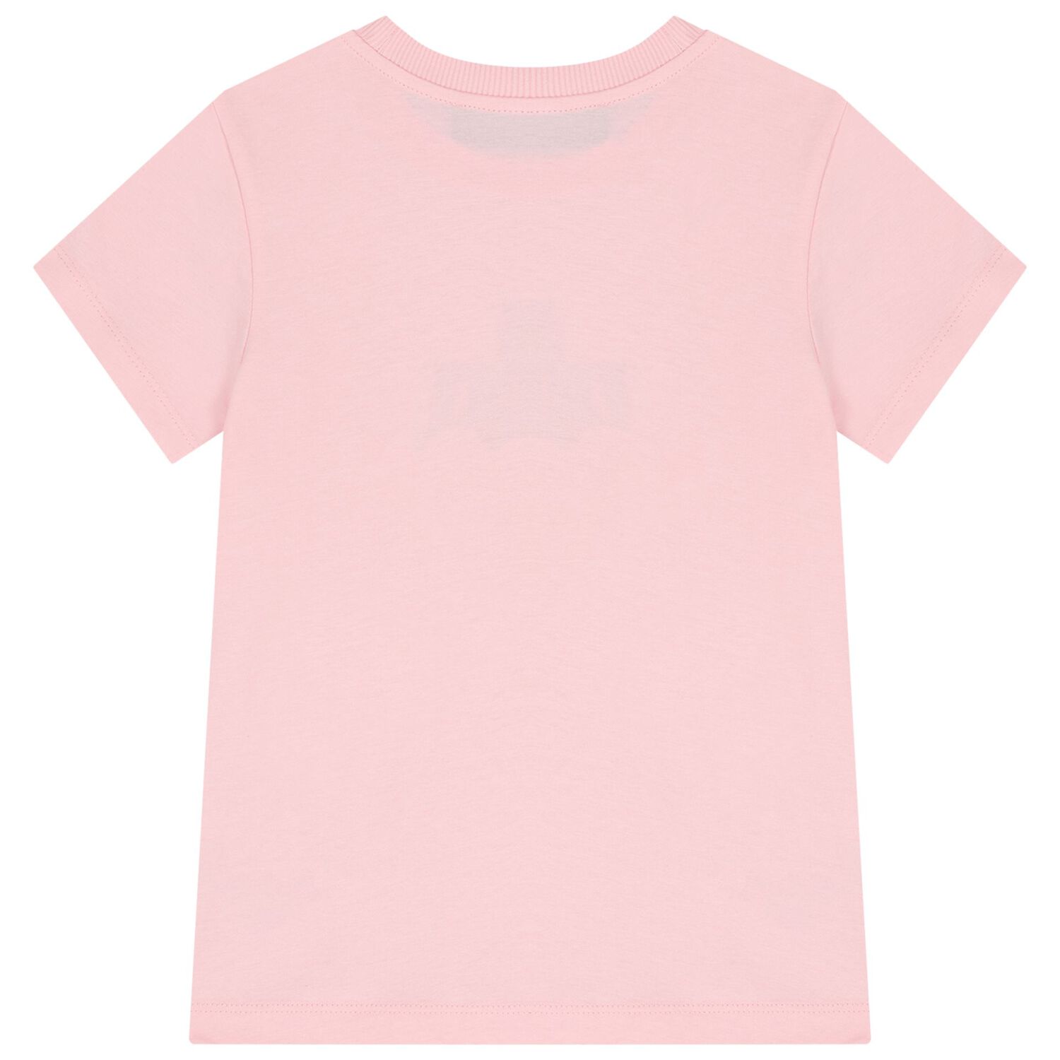 Girls Pink Teddy Bear Logo T-Shirt, 5, hi-res