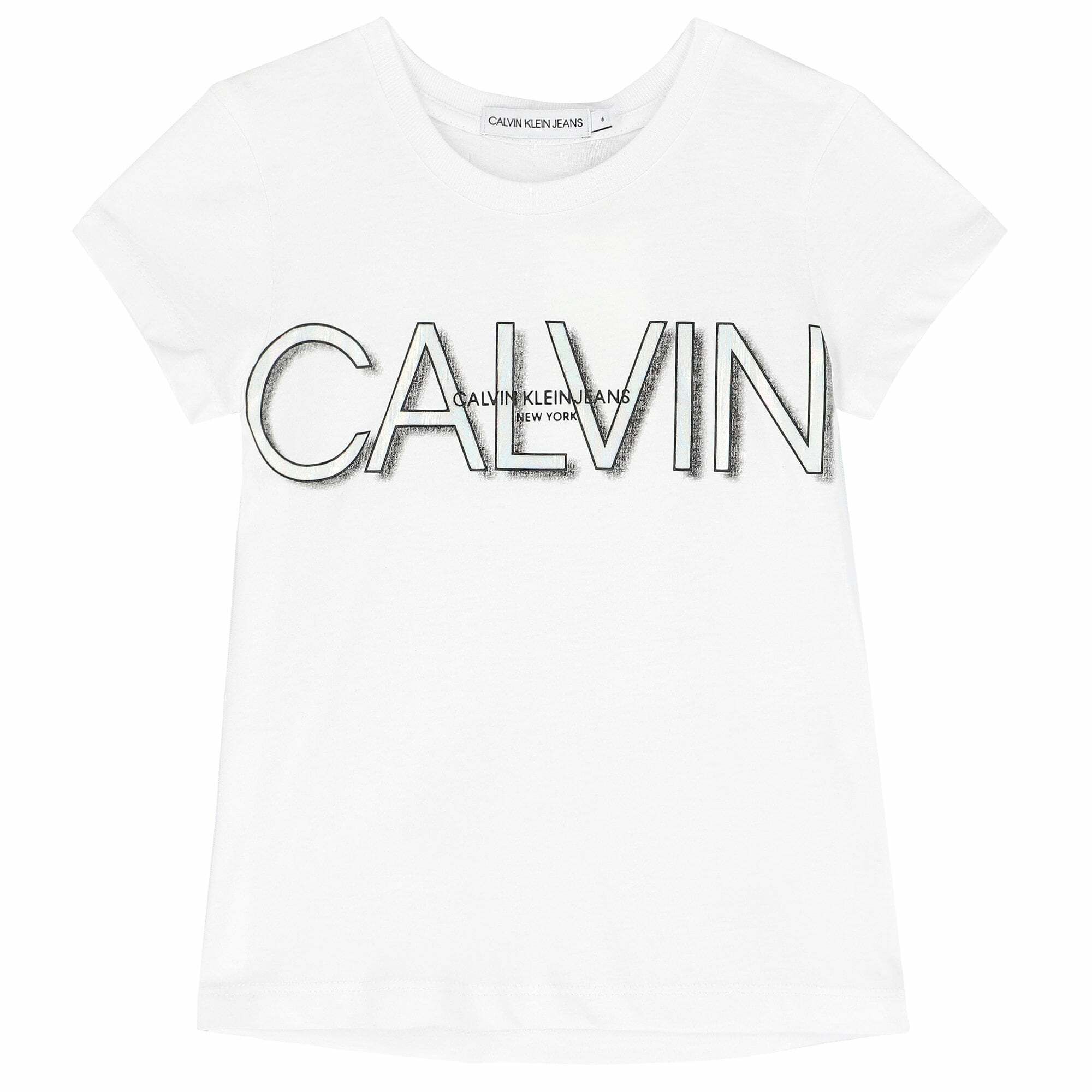 Girls calvin hotsell klein t shirt