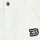 Younger Boys White Logo Shorts, 1, hi-res