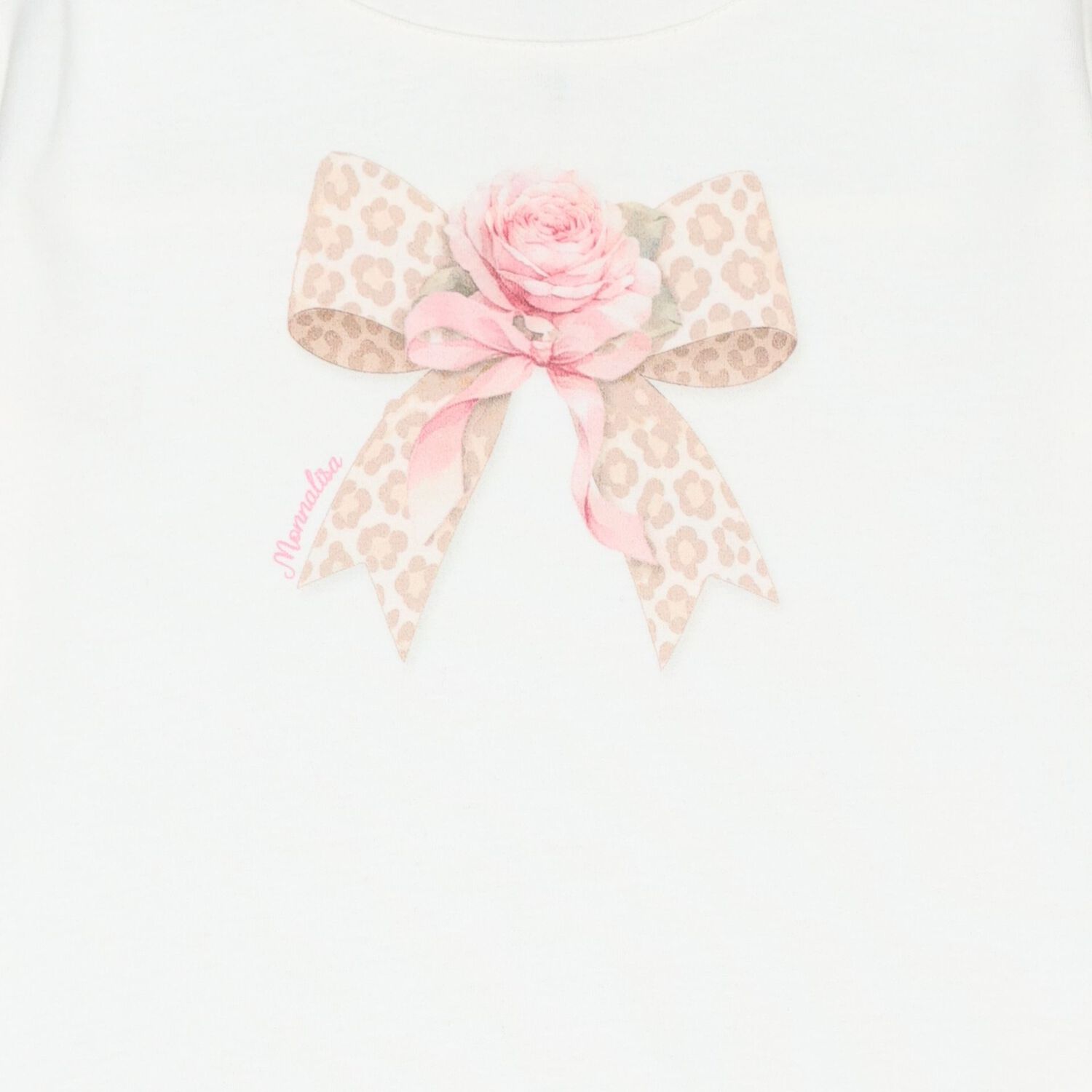 Girls Ivory & Beige Bow Tulle Dress , 1, hi-res