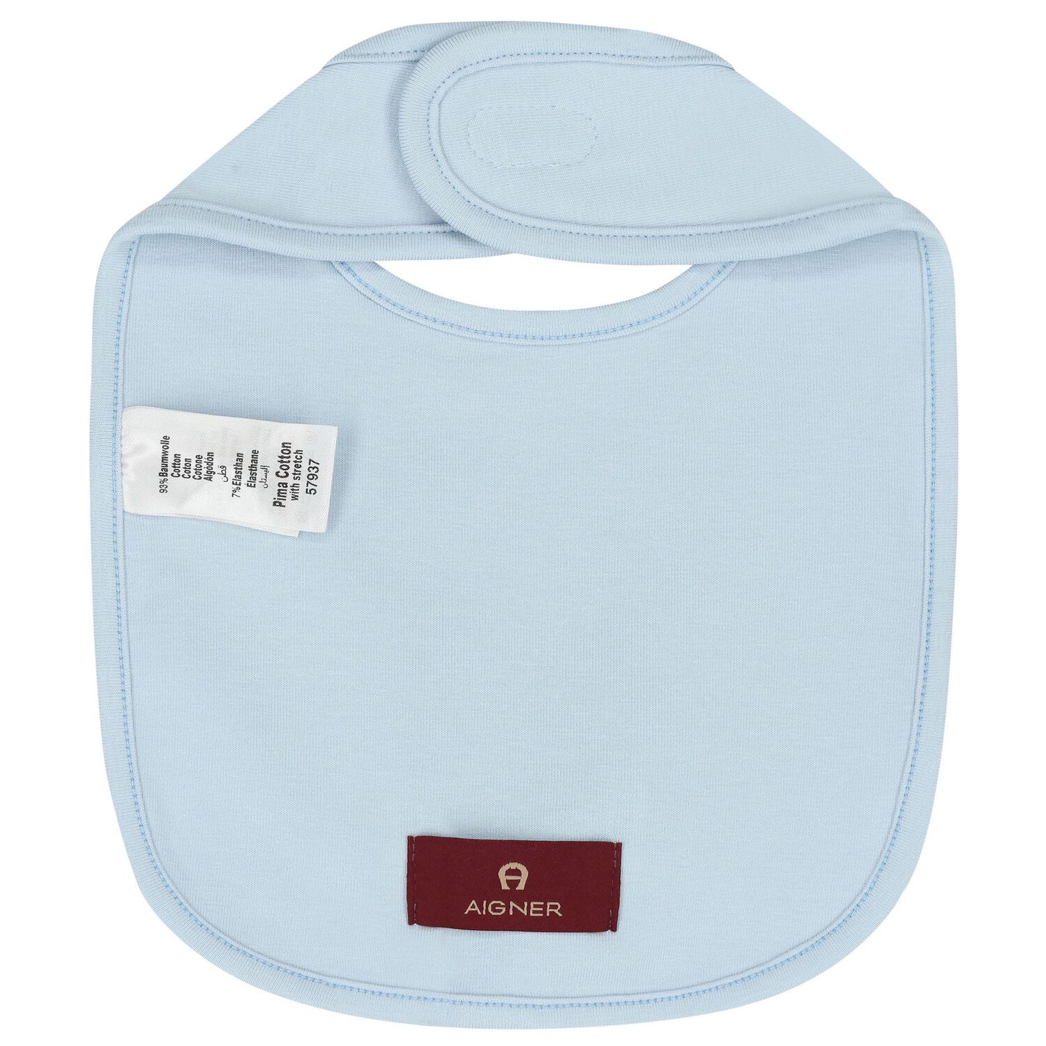 Baby Boys Blue Logo Bib, 1, hi-res