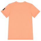 Boys Orange Logo T-Shirt, 4, hi-res