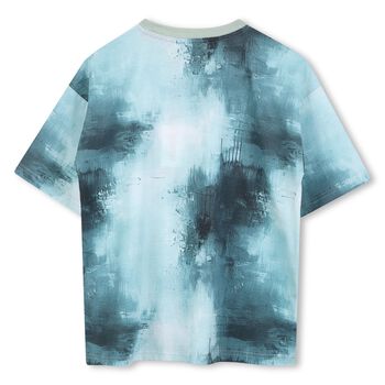 Boys Blue & White Logo T-Shirt