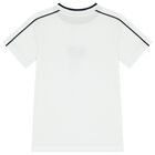 Boys White Logo T-Shirt, 1, hi-res