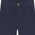 Boys Navy Blue Chino Trousers, 3, hi-res