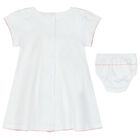 Baby Girls White & Pink Swan Dress Set, 1, hi-res