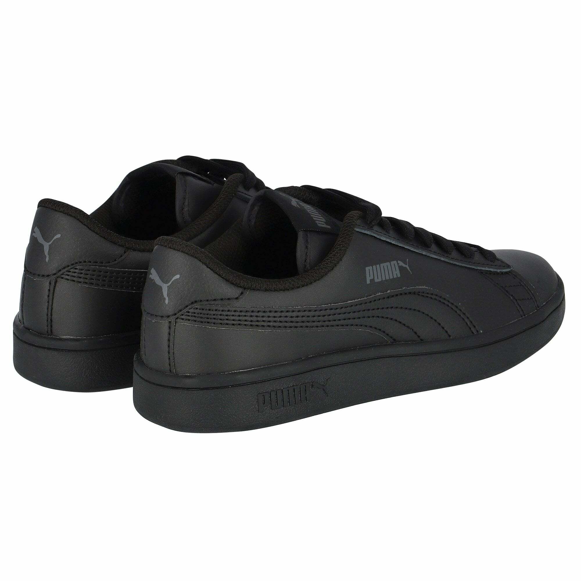 Boys black cheap puma trainers