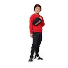 Boys Black Logo Trousers, 1, hi-res