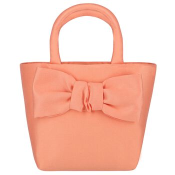 Girls Orange Bow Hand Bag