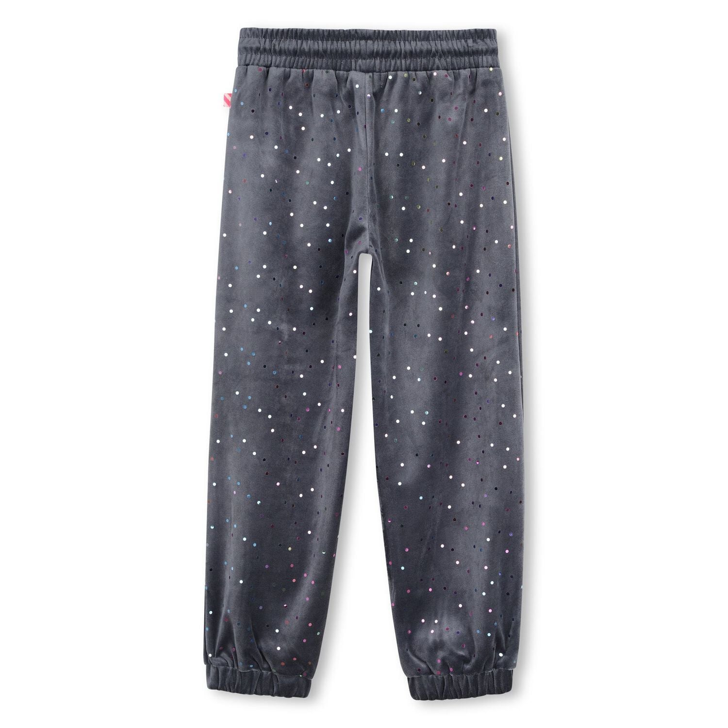 Girls Grey Dot Trousers, 1, hi-res