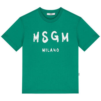 Green & White Logo T-Shirt
