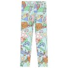 Girls Aqua Fairy Leggings, 1, hi-res