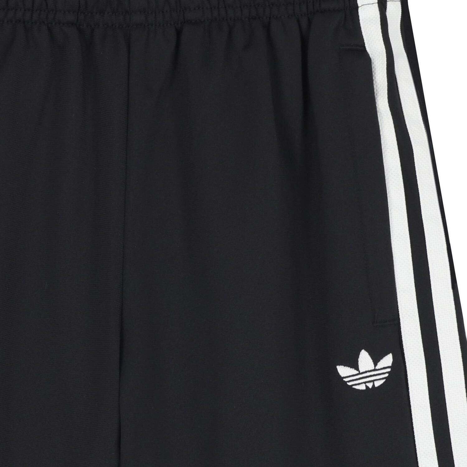 Black Trefoil Logo Shorts, 1, hi-res