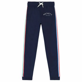 Boys Navy Logo Joggers