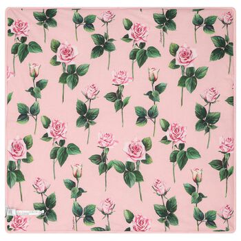 Baby Girls Pink Roses Blanket
