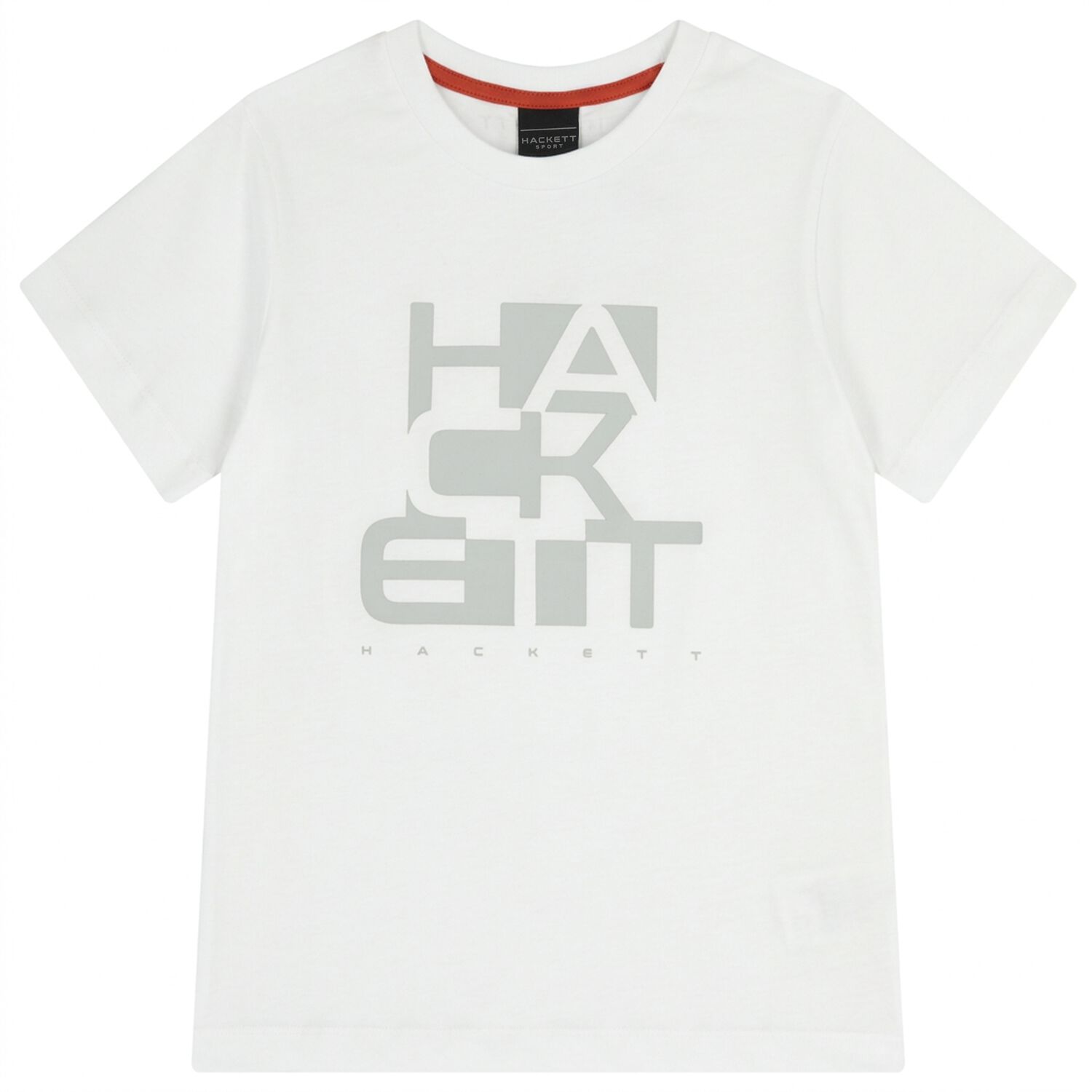 Boys White Logo T-Shirt, 3, hi-res