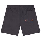 Boys Grey Logo Swim Shorts, 1, hi-res