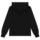 Boys Black Geo Map Hooded Top, 1, hi-res